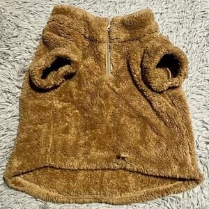 Cozy Sherpa Dog Mom Brown teddy bear Offleash by Aerie Puppy dog jacket